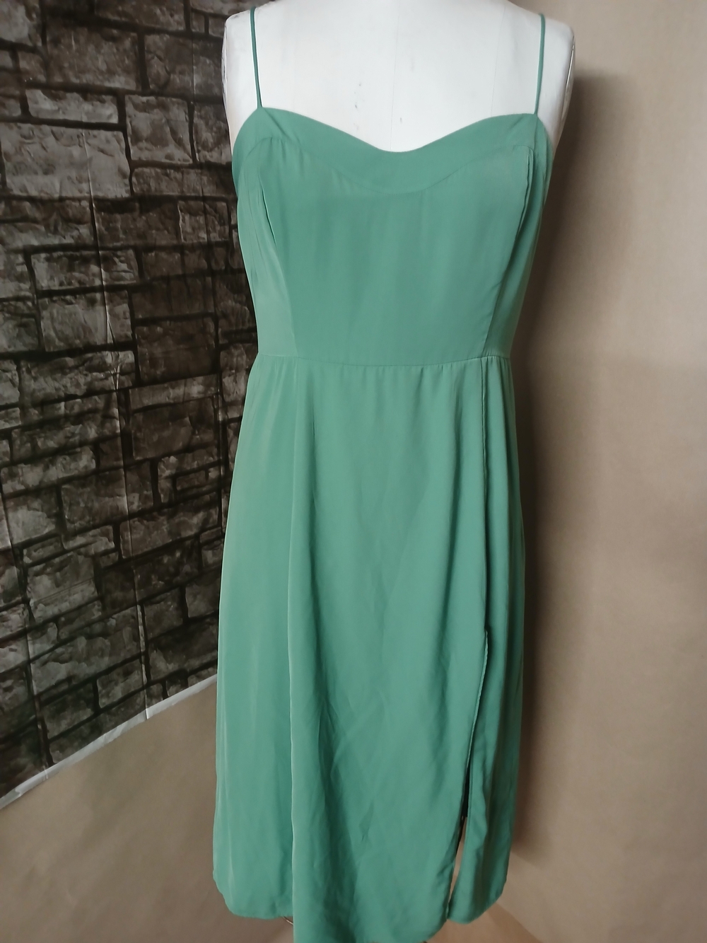 Abercrombie & Fitch Teal Green Smocked Tank Women's Dress